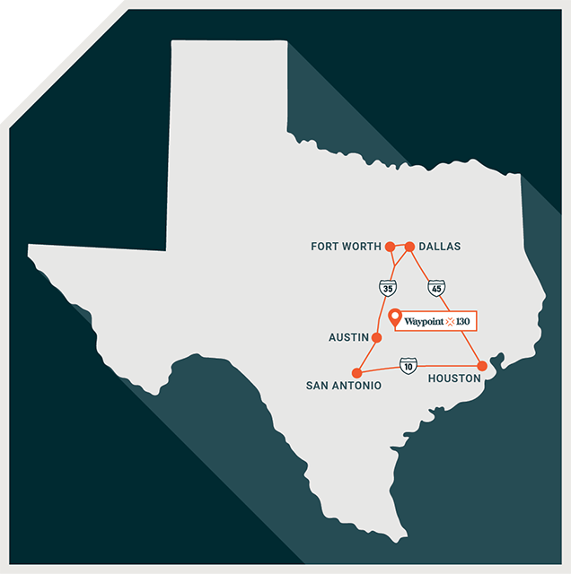 Texas Major Cities Map